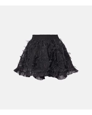 SUSAN FANG Minifalda Con Volantes - Azul