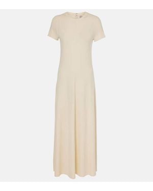 TOTEME Maxikleid Aus Jersey - Natur
