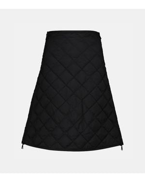 Moncler Quilted High-Rise Down Skirt - Black