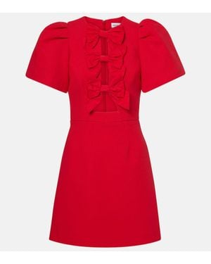 Rebecca Vallance Kaylee Bow-Detail Minidress - Red