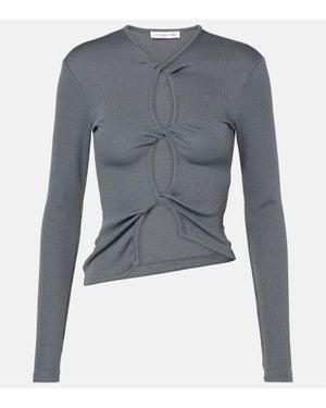 Christopher Esber Twisted Cutout Top - Blue