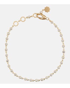 Jade Trau Small Sophisticate Line 18kt Gold Bracelet With Diamonds - Metallic