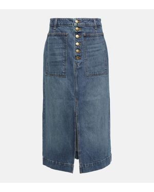 Ulla Johnson Bea Denim Skirt - Blue