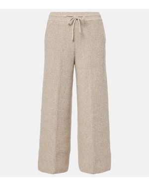 Loro Piana Valduggia Ribbed-Knit Cashmere Culottes - Natural