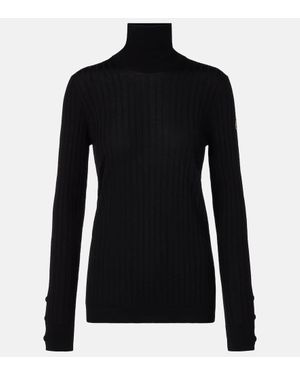 Moncler Wool And Cashmere Turtleneck Jumper - Black