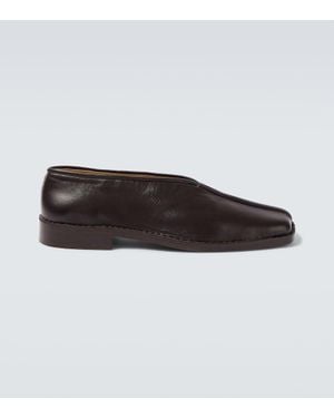 Lemaire Slip-Ons Aus Leder - Schwarz