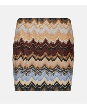 Missoni Minirock Aus Haekelstrick - Braun