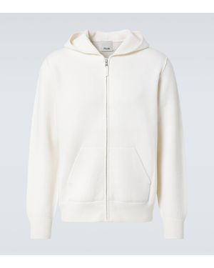 Allude Wool And Cashmere Hoodie - White