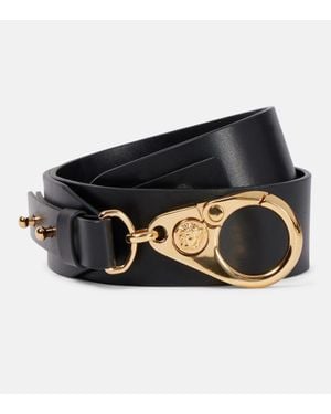 Versace Guertel Aus Leder - Schwarz