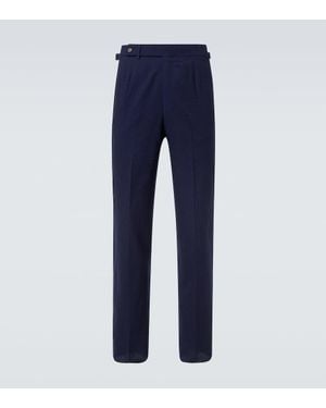 dunhill Hose Aus Seersucker - Blau
