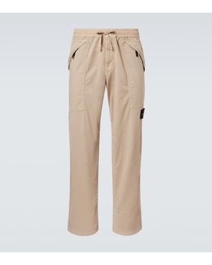 Stone Island Hose Compass Aus Twill - Natur
