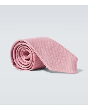 Gucci Krawatte Aus Seiden-Jacquard - Pink