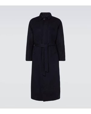 Saman Amel Manteau En Laine - Bleu