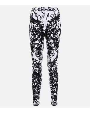 Alaïa Jacquard Leggings - Black