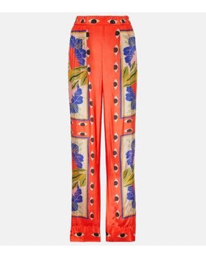 FARM Rio Pantalones de pijama Surreal Scarf Sand - Rojo