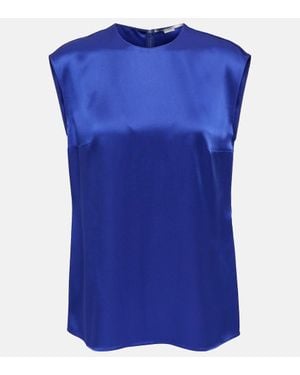 Stella McCartney Satin Top - Blue