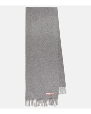 Acne Studios Schal Canada Aus Wolle - Grau