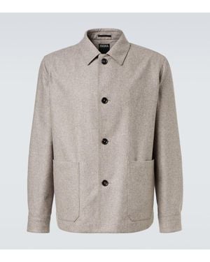 ZEGNA Jacke Alpe Aus Wolle - Grau