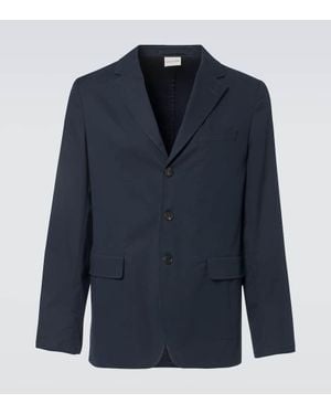Dries Van Noten Blazer Aus Einem Baumwollgemisch - Blau