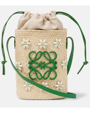Loewe Paula's Ibiza Verzierte Bucket-Bag Anagram - Grün