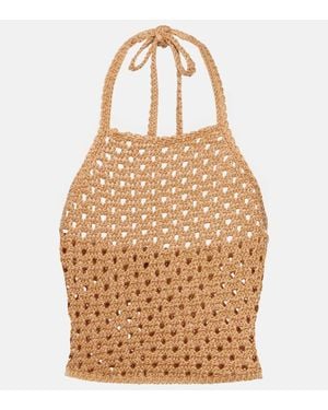 Etro Crochet Cotton Top - Natural