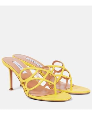 Aquazzura Sandali Infinito 75 - Giallo