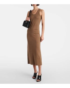ワンピース MAX MARA Aceri virgin wool long dress Max Mara Sella Virgin Wool Shirt Dress in Black | Lyst