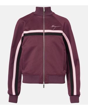 Ferragamo Trainingsjacke Aus Jersey - Rot