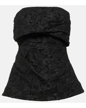 Jonathan Simkhai Gael Jacquard Top - Black