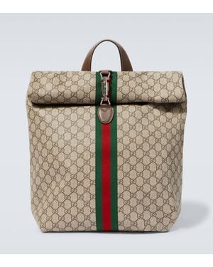 Gucci Jackie 1961 Gg Canvas Backpack - Metallic