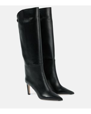 Jimmy Choo Botas Altas Alizze 85 De Piel - Negro
