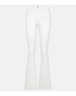 7 For All Mankind High-Rise Flared Jeans Ali - Weiß