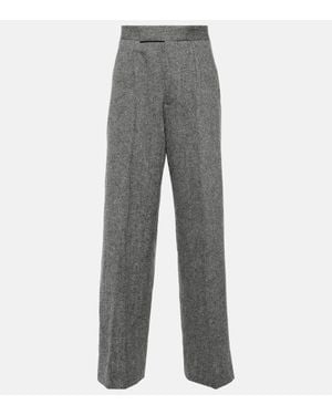 Vivienne Westwood Pantalones Rectos De Sastreria En Lana - Gris