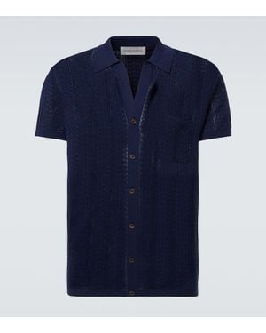 King & Tuckfield Hemd Aus Wolle - Blau