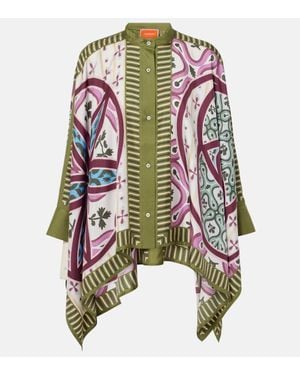 La DoubleJ Foulard Printed Silk Twill Shirt - Multicolor