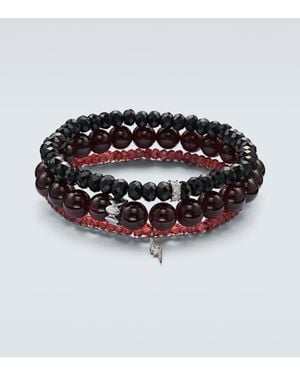 Sydney Evan 14Kt Set Of 3 Bracelets With Diamonds And Gemstones - Metallic