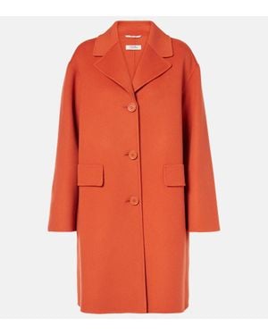 Max Mara Mantel Aus Wolle - Orange