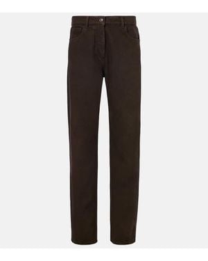 The Row Bercy Straight Jeans - Black