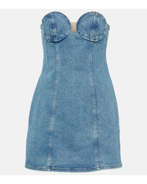Magda Butrym Denim Corset Dress - Blue