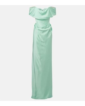 Vivienne Westwood Abito Lungo Nova Cocotte - Verde