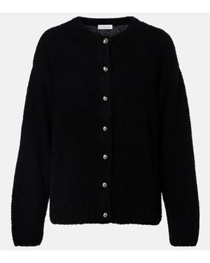 Altuzarra Cardigan Elbie En Laine Melangee - Noir