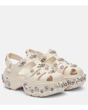 Simone Rocha X Crocs Stomp Fisherman Platform Sandals - Natural