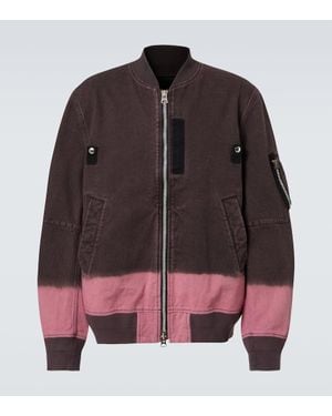 Sacai Blouson Aus Baumwolle - Braun