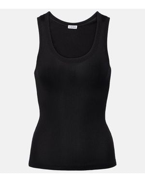 Loewe Tank Top De Seda - Negro