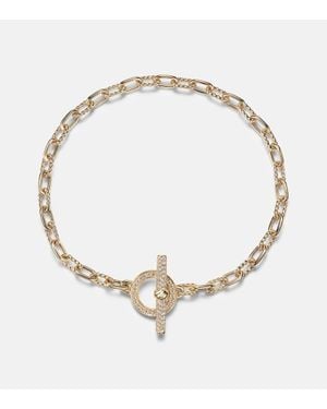 David Yurman Dy Madison 18Kt Chain Bracelet With Diamonds - Metallic