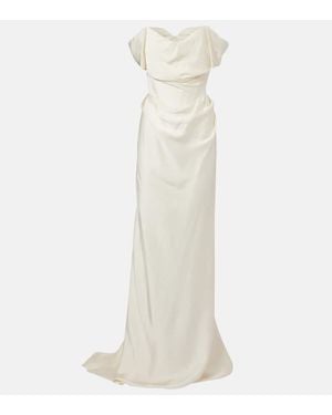 Vivienne Westwood Bridal Nova Cocotte Satin Corset Gown - Natural