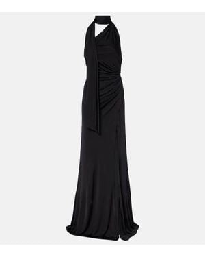 Tom Ford Abito Lungo Monospalla - Nero