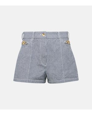Patou High-Rise Jeansshorts - Blau