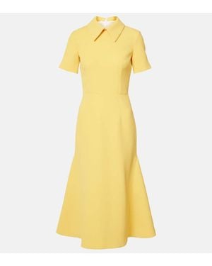 Emilia Wickstead Cocktailkleid Eman Aus Crepe - Gelb