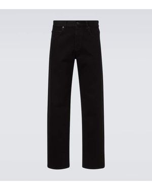 The Row Jeans Regular Vasil A Vita Alta - Nero